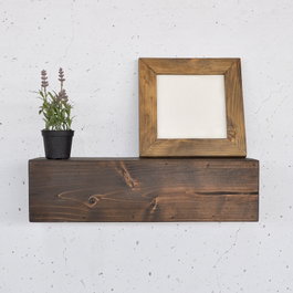 Hanah Home Raf300 Estantería de Pared de Madera Natural